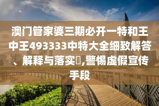 澳门管家婆三期必开一特和王中王493333中特大全细致解答、解释与落实​,警惕虚假宣传手段